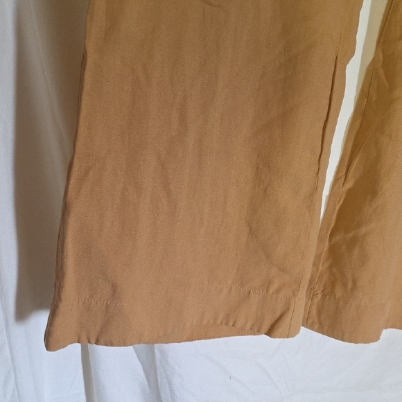 Zara Camel Wide Leg Trousers - Picture 3 of 8